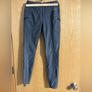Eddie Bauer Yoga Pants Womens ExtraSmall Gray Leggings Activewear Pockets